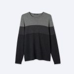 Stripe crew knit